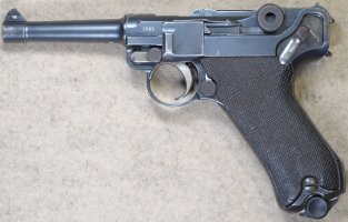 DWM, Pistole 08, 1916/1920, m. nrngl. Magazin !